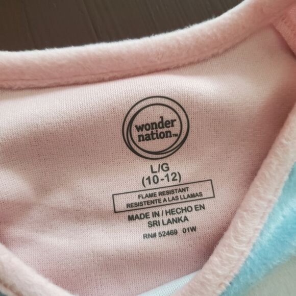 Wonder Nation Sleep Dress Size Large ( 10-12 ) big Girls long sleeve - Picture 4 of 6